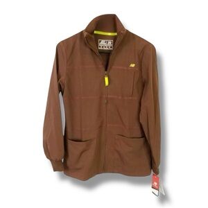 NWT Women’s New Balance Brown STAT Medical Nurses Jacket Size XXS New!